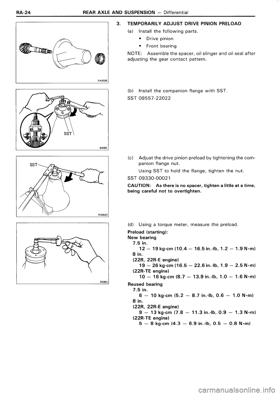 TOYOTA 4RUNNER 1986  Service Repair Manual 