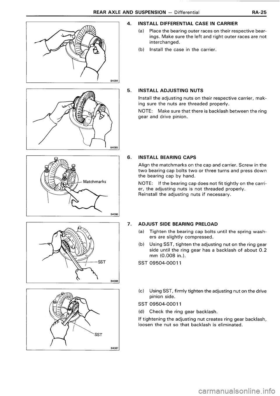 TOYOTA 4RUNNER 1986  Service Repair Manual 