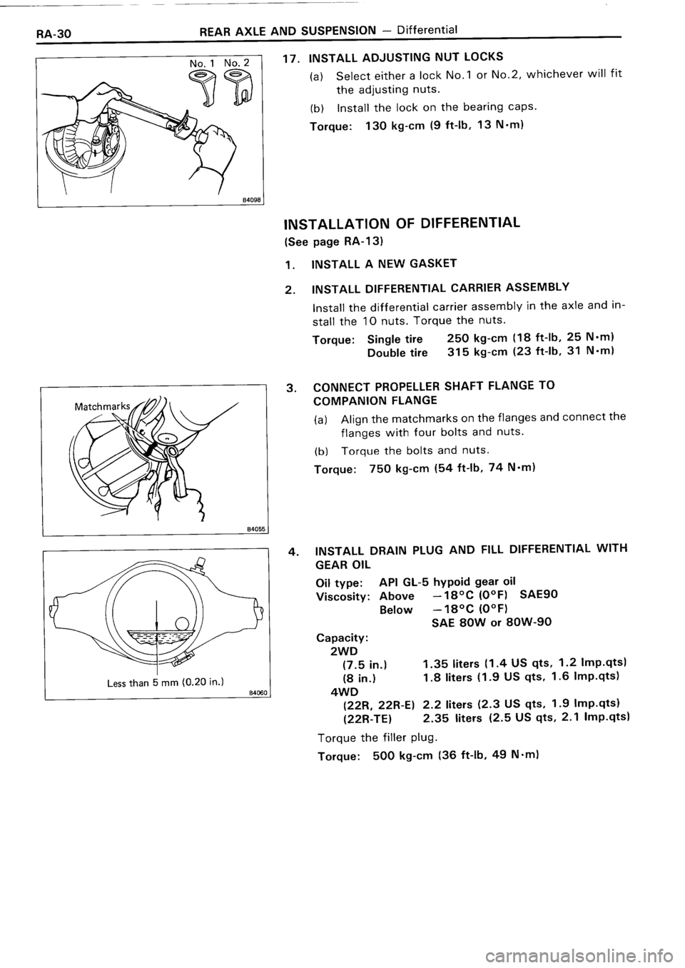 TOYOTA 4RUNNER 1986  Service Repair Manual 