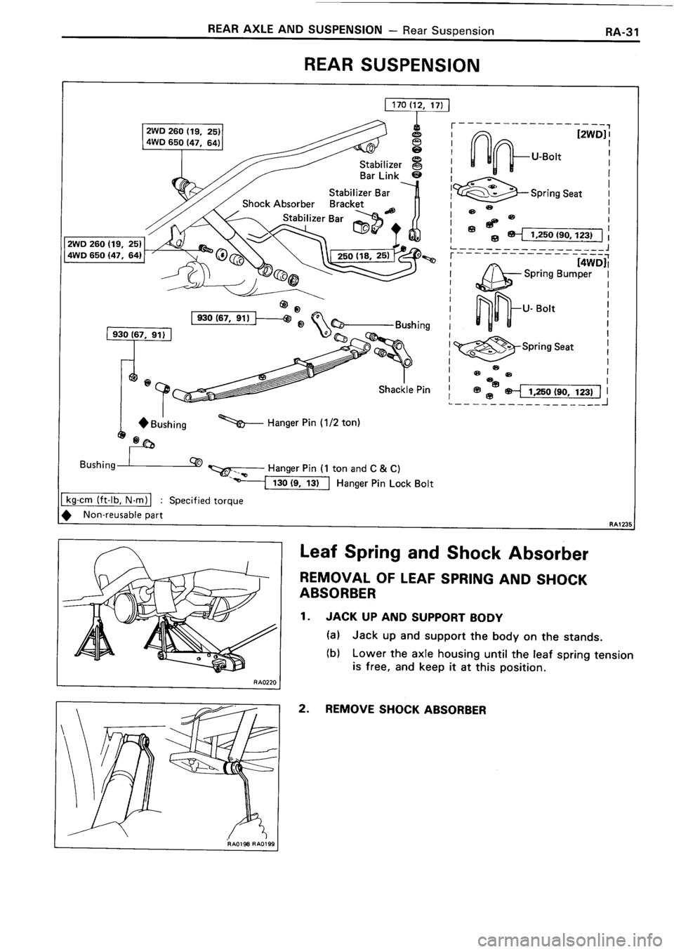 TOYOTA 4RUNNER 1986  Service Repair Manual 