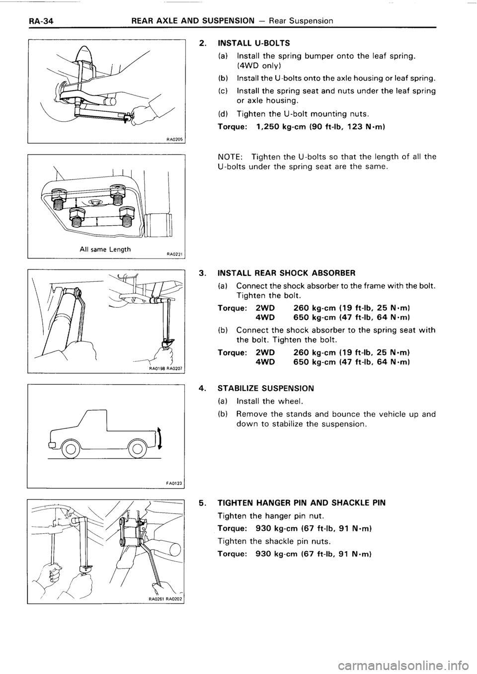 TOYOTA 4RUNNER 1986  Service Repair Manual 