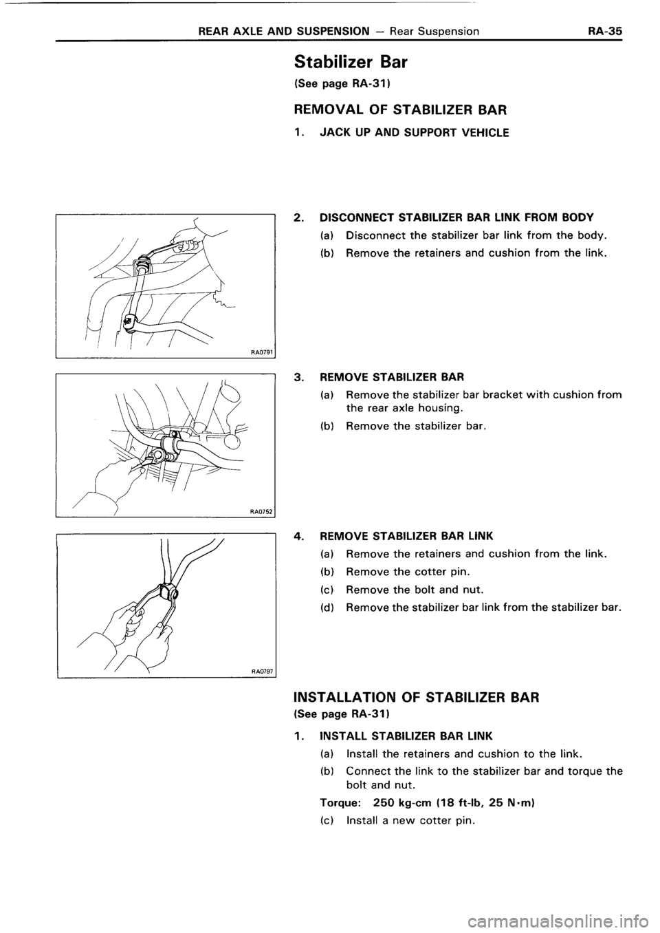 TOYOTA 4RUNNER 1986  Service Repair Manual 