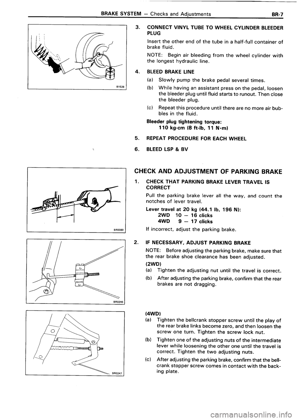TOYOTA 4RUNNER 1986  Service Repair Manual 