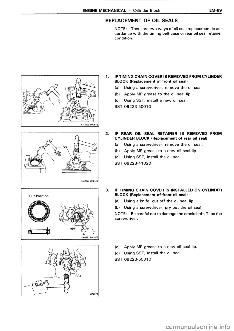 TOYOTA 4RUNNER 1986  Service Repair Manual 