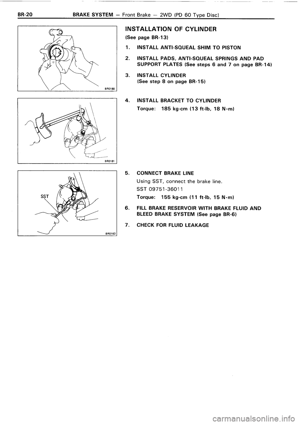 TOYOTA 4RUNNER 1986  Service Repair Manual 