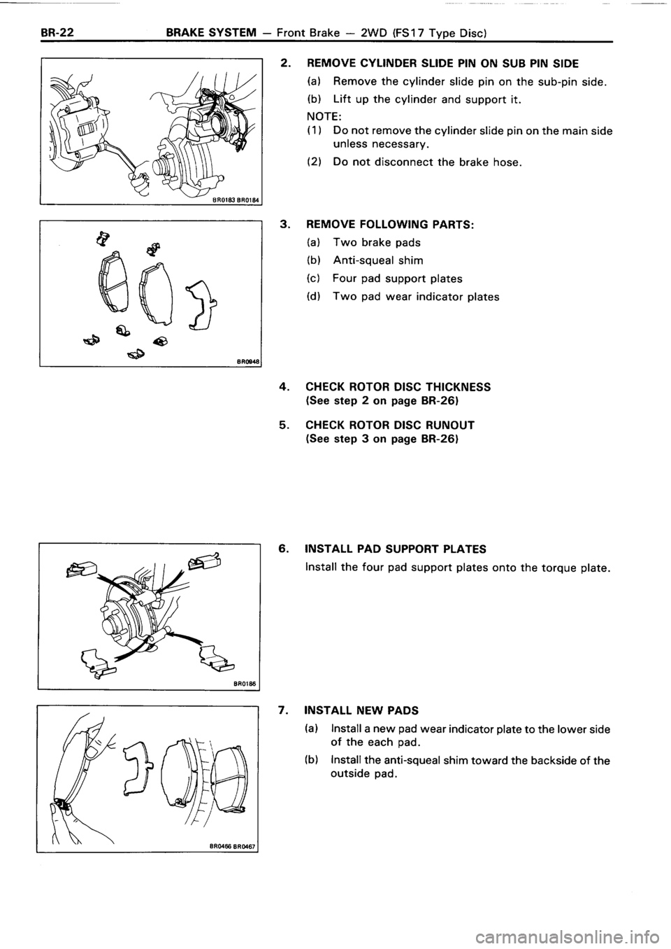 TOYOTA 4RUNNER 1986  Service Repair Manual 