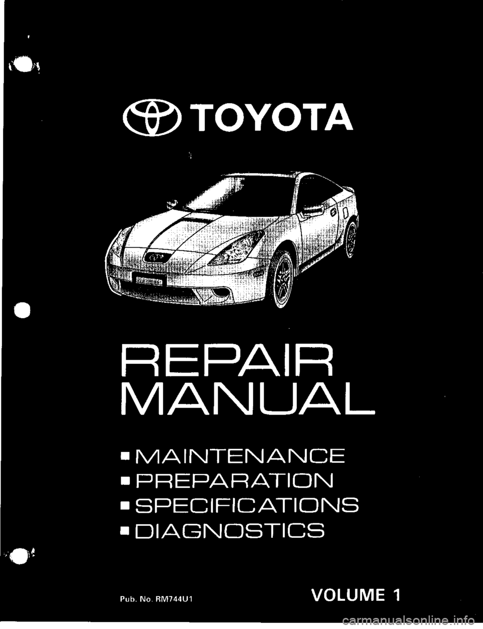 TOYOTA CELICA 1999  Service Repair Manual 