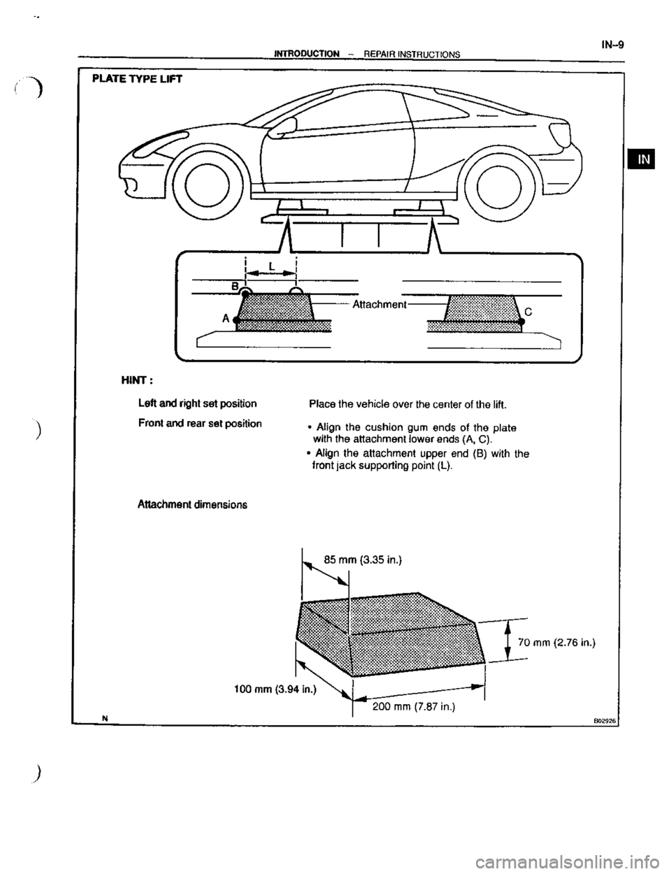 TOYOTA CELICA 1999  Service Repair Manual 
