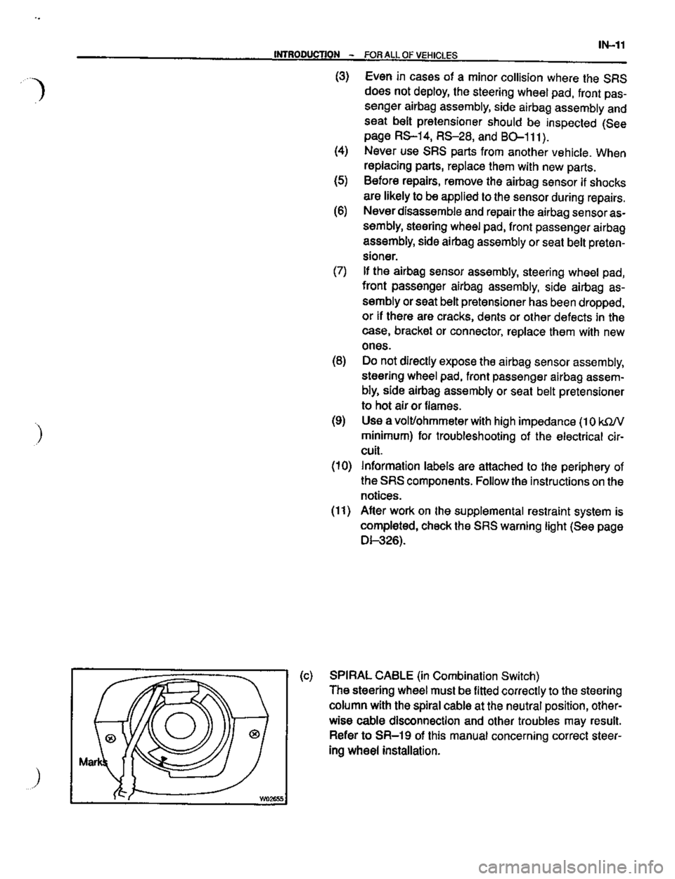TOYOTA CELICA 1999  Service Repair Manual 