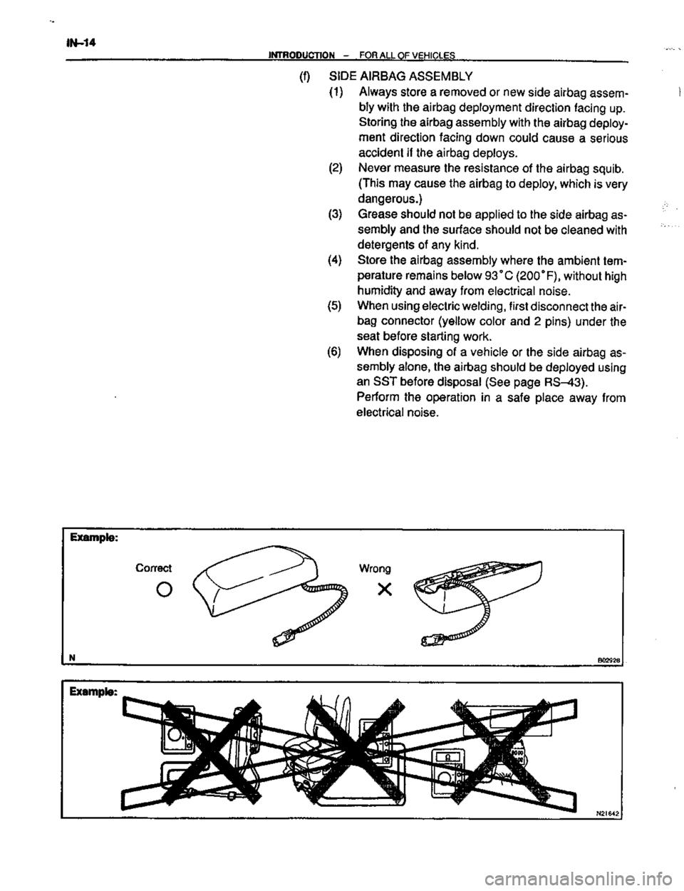 TOYOTA CELICA 1999  Service Repair Manual 