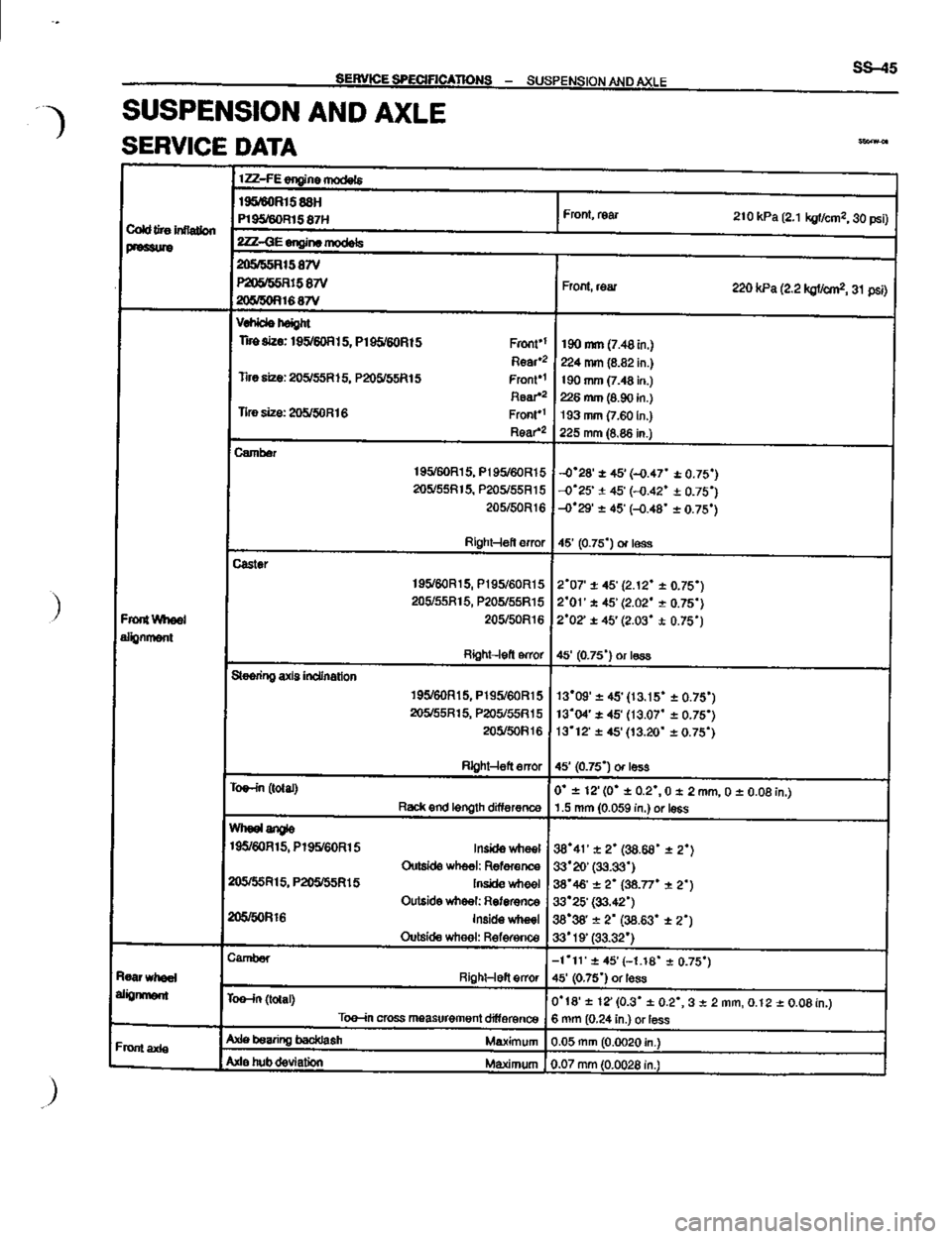 TOYOTA CELICA 1999  Service Repair Manual 