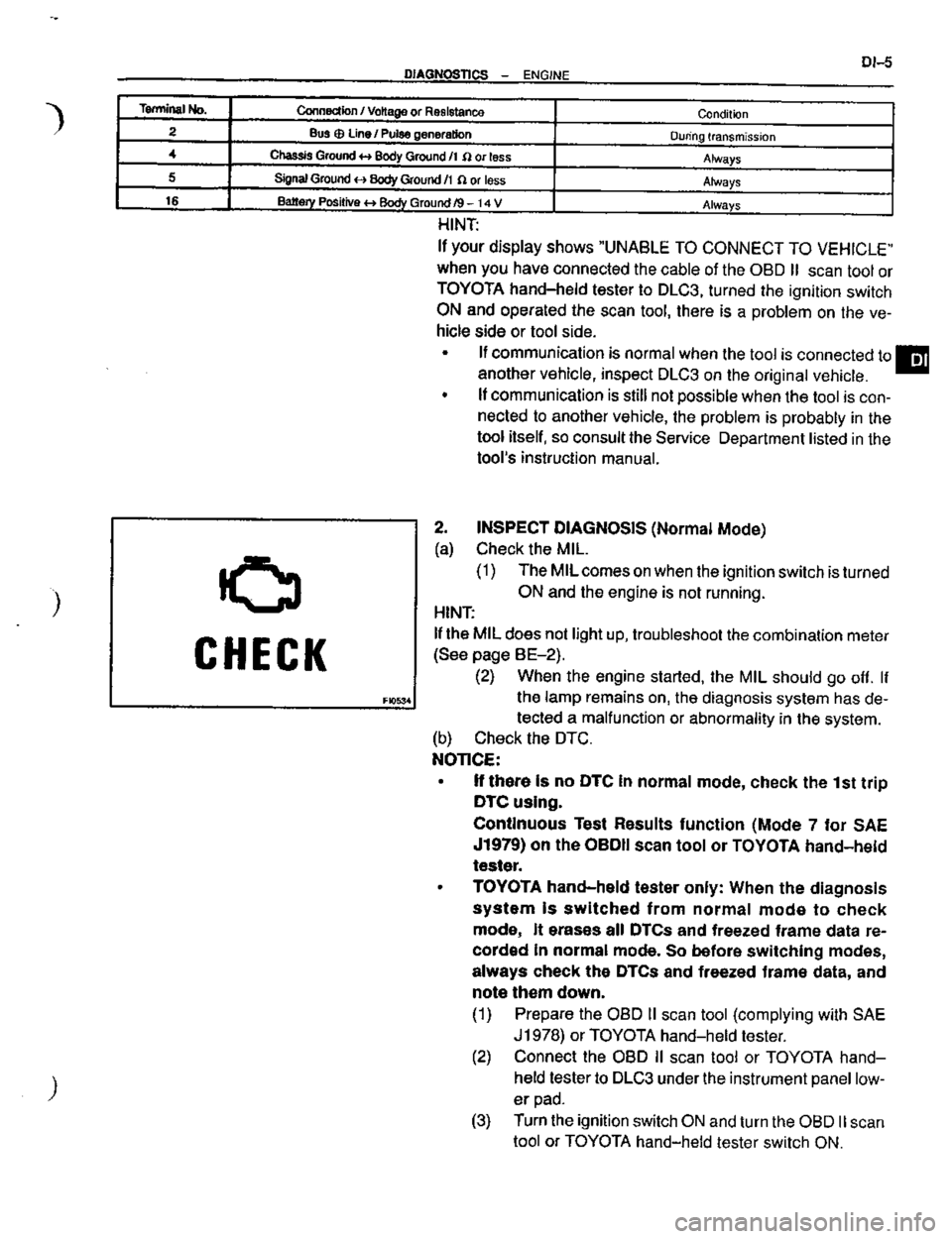 TOYOTA CELICA 1999  Service Repair Manual 