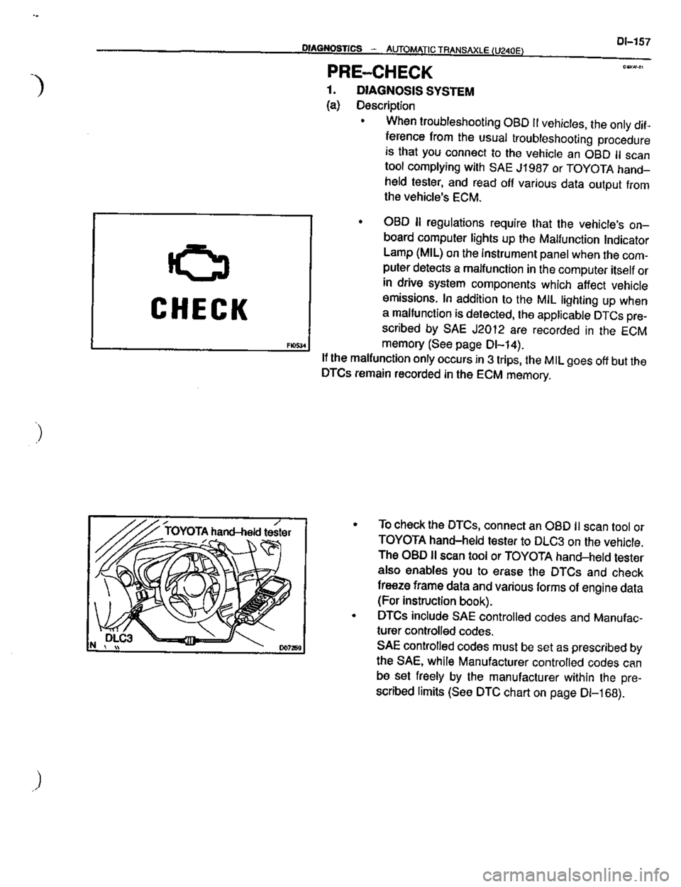 TOYOTA CELICA 1999  Service Repair Manual 