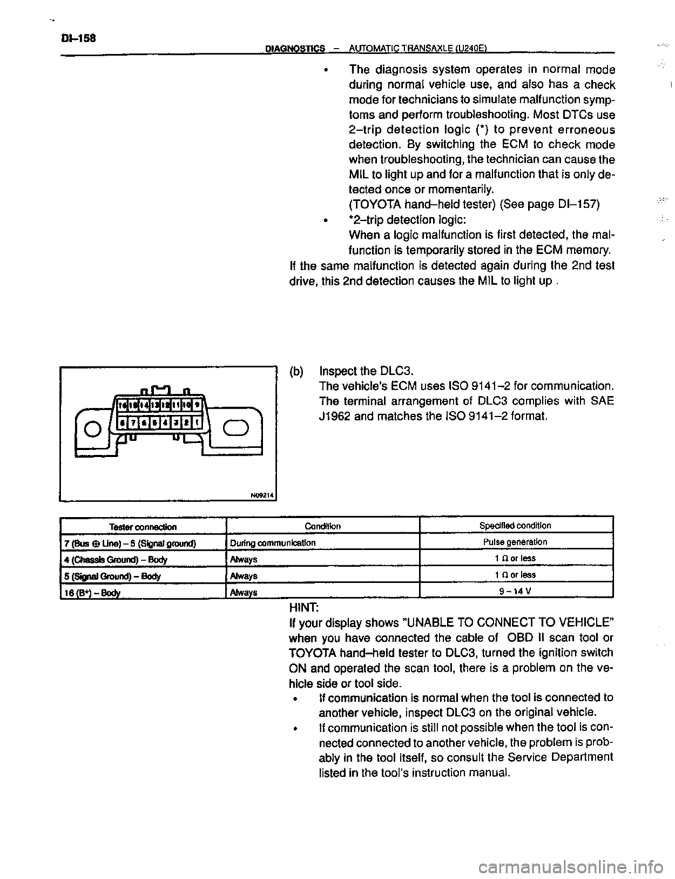 TOYOTA CELICA 1999  Service Repair Manual 