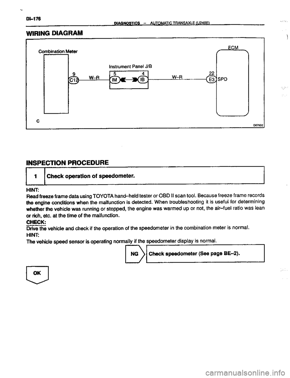 TOYOTA CELICA 1999  Service Repair Manual 