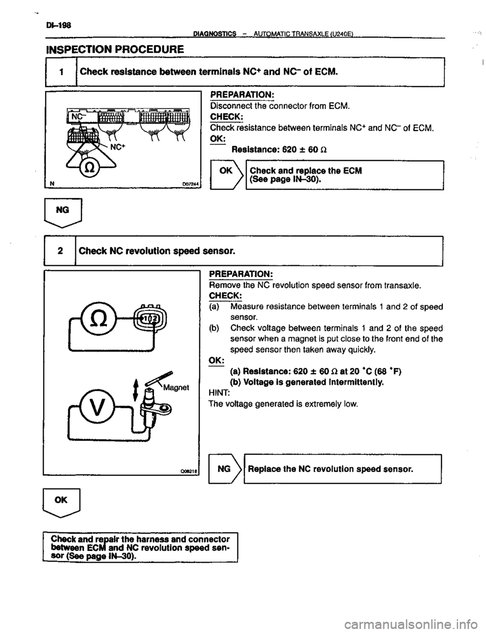 TOYOTA CELICA 1999  Service Repair Manual 