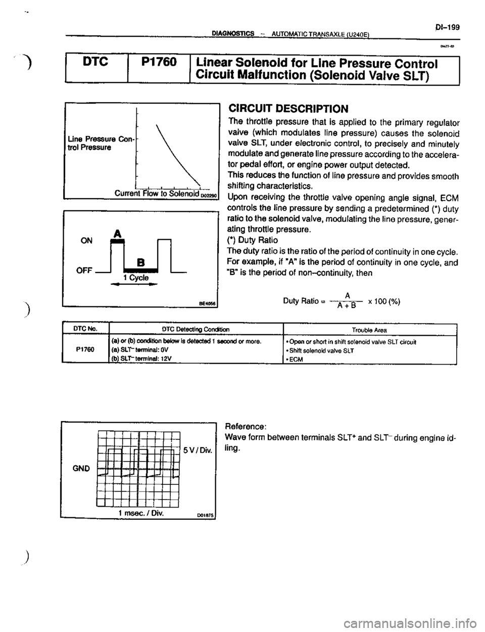 TOYOTA CELICA 1999  Service Repair Manual 