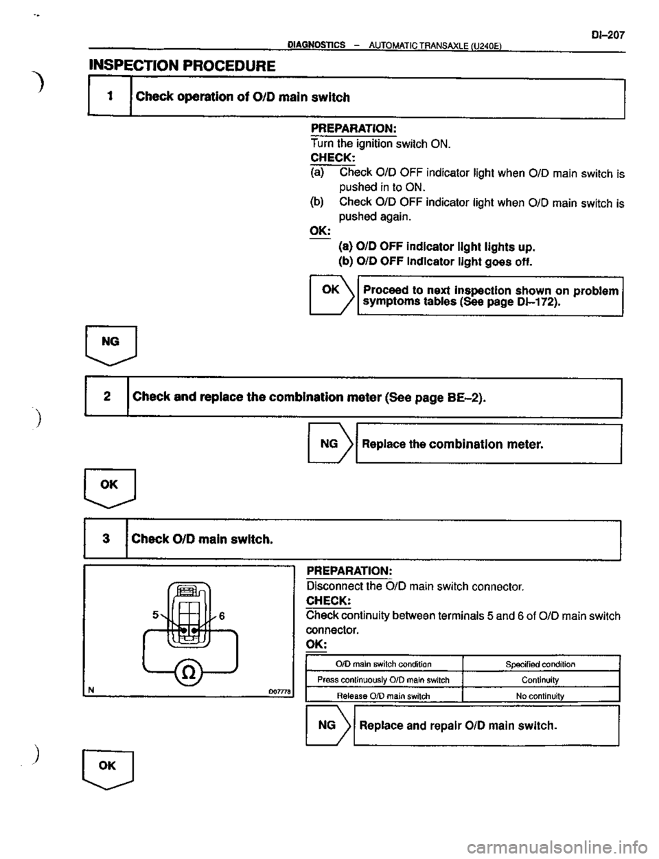 TOYOTA CELICA 1999  Service Repair Manual 