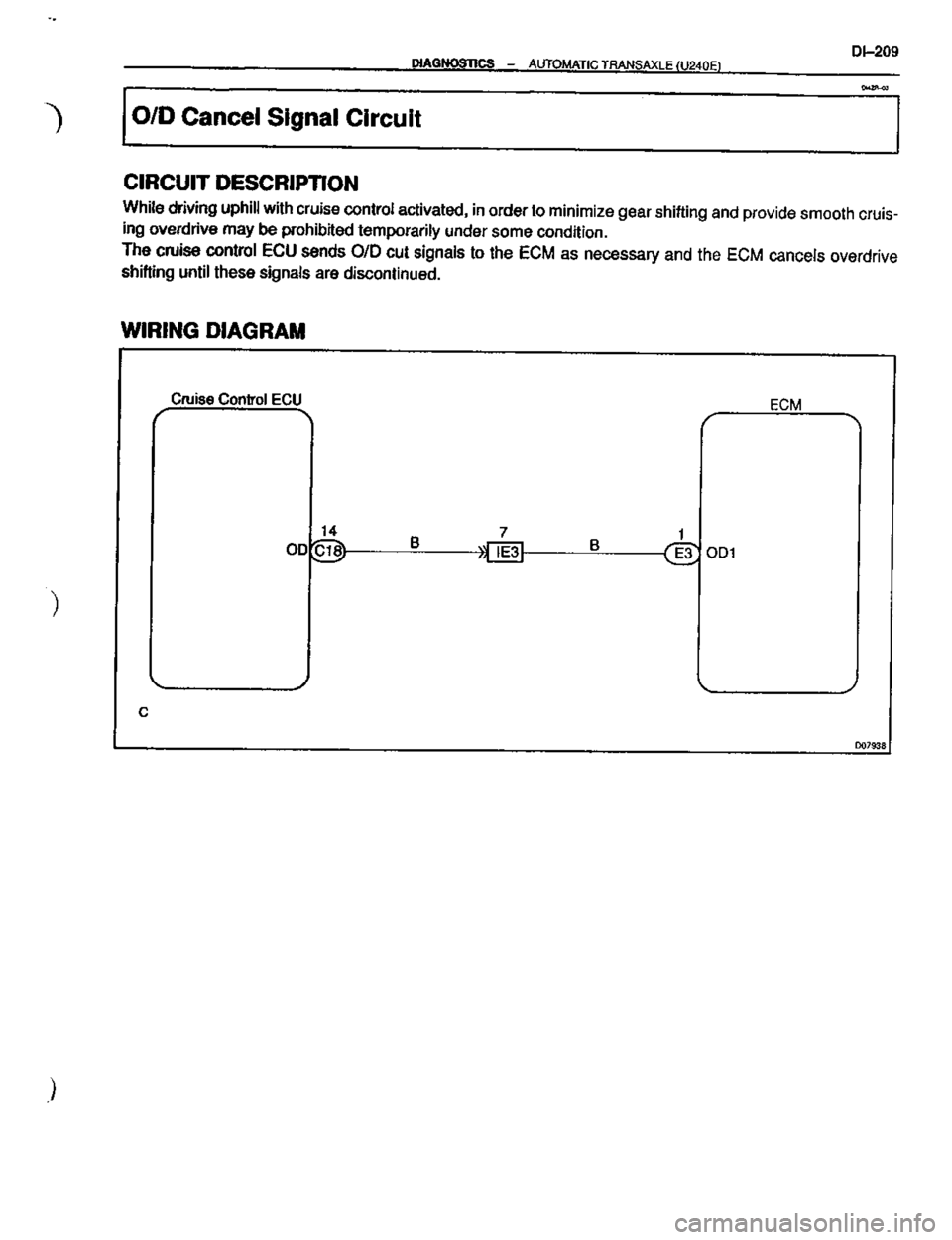TOYOTA CELICA 1999  Service Repair Manual 