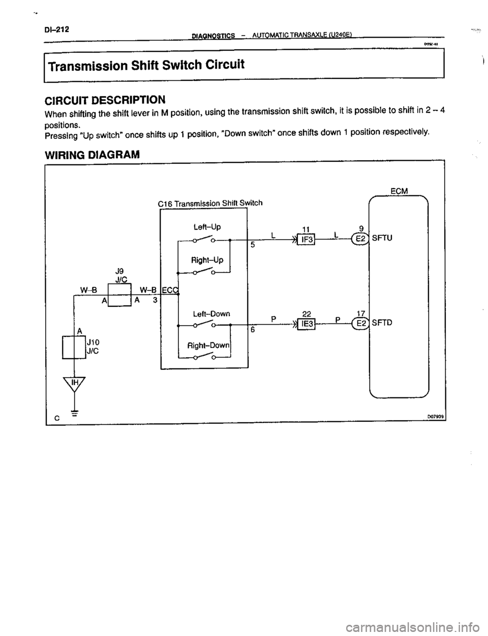 TOYOTA CELICA 1999  Service Repair Manual 