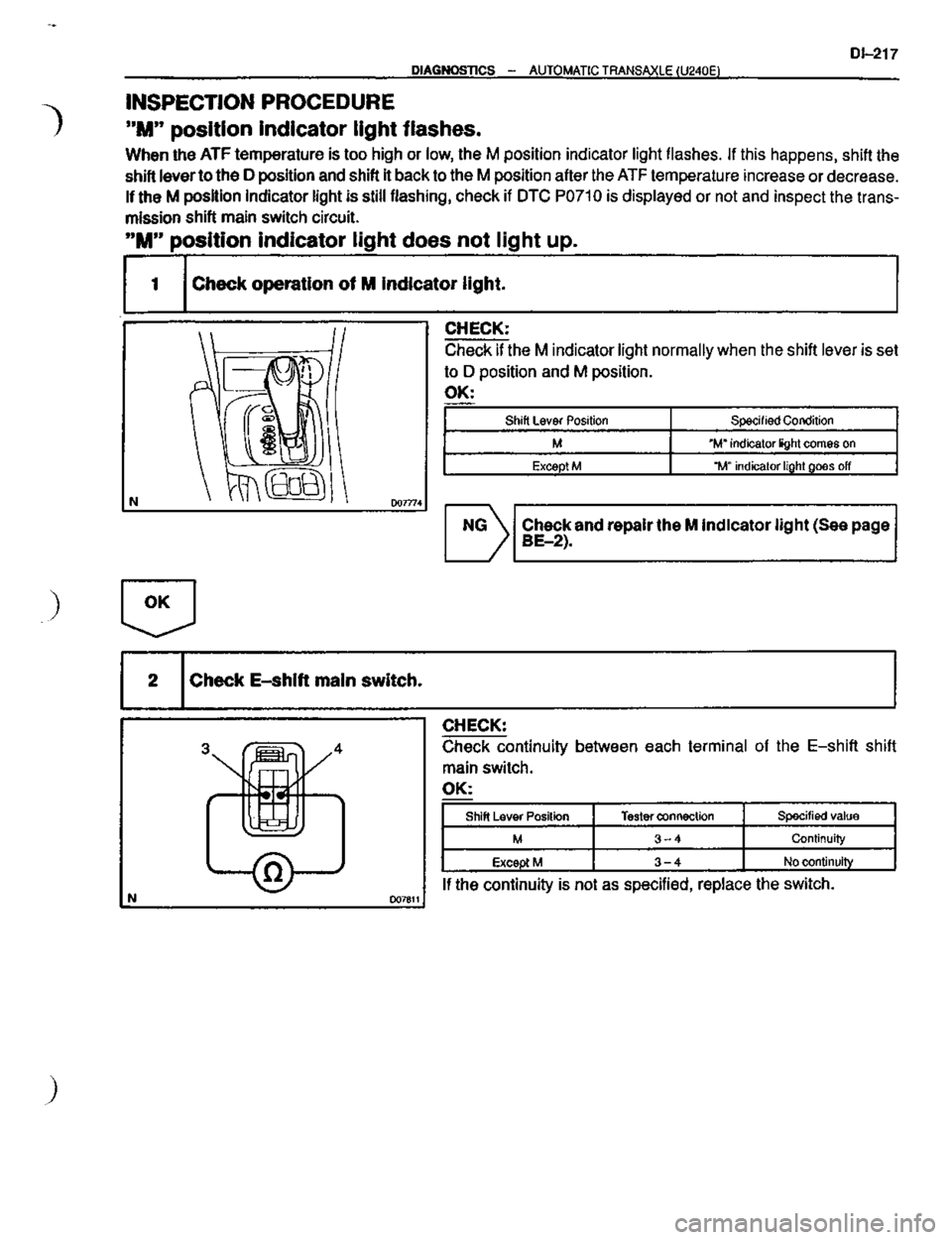TOYOTA CELICA 1999  Service Repair Manual 