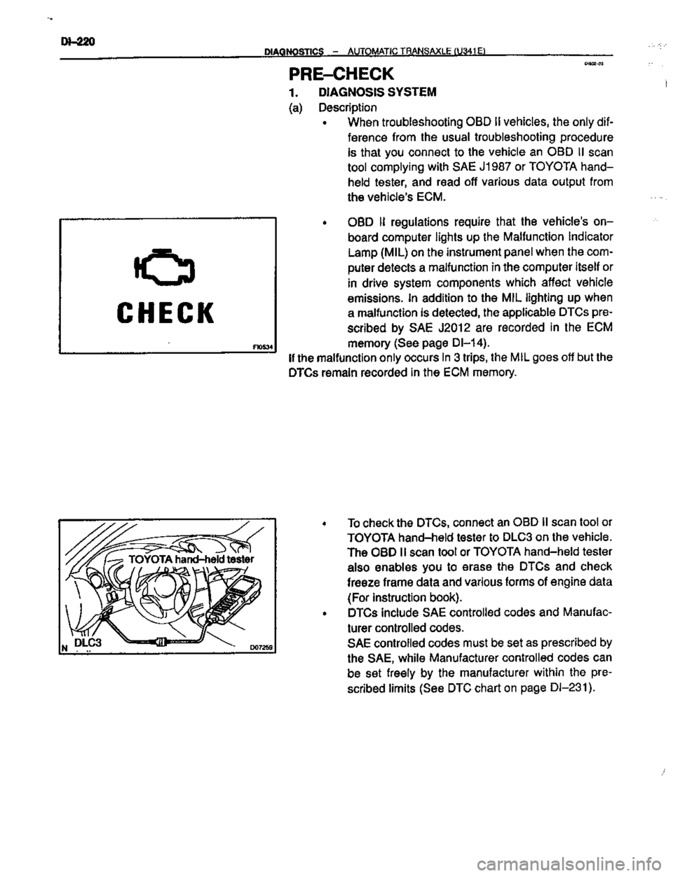 TOYOTA CELICA 1999  Service Repair Manual 
