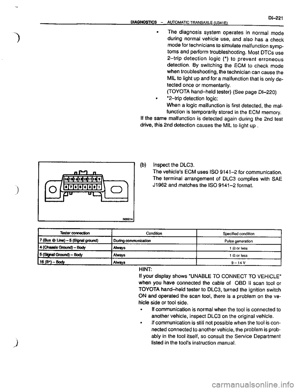 TOYOTA CELICA 1999  Service Repair Manual 