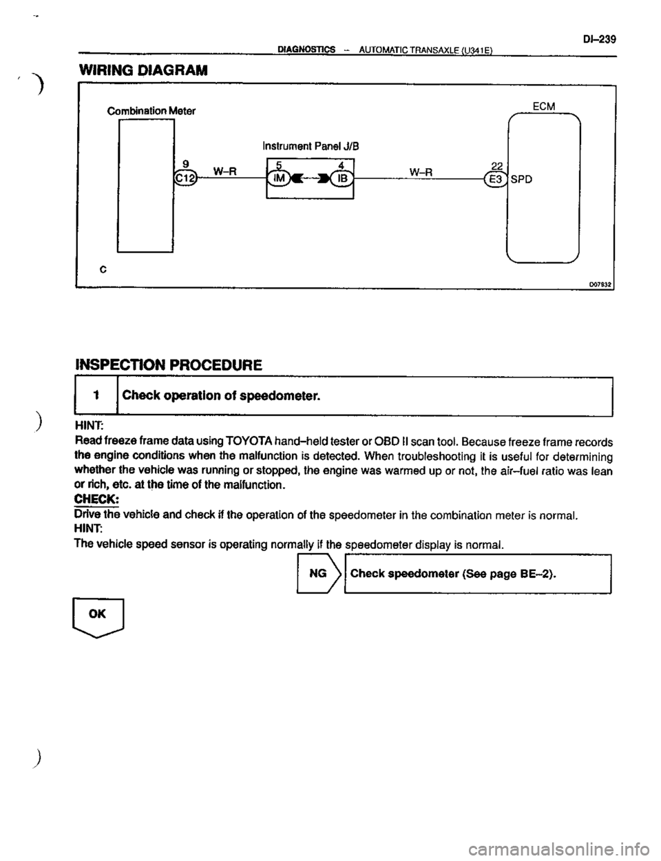 TOYOTA CELICA 1999  Service Repair Manual 
