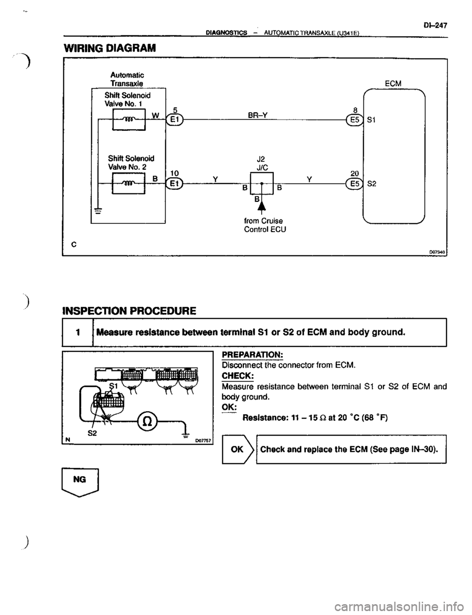 TOYOTA CELICA 1999  Service Repair Manual 