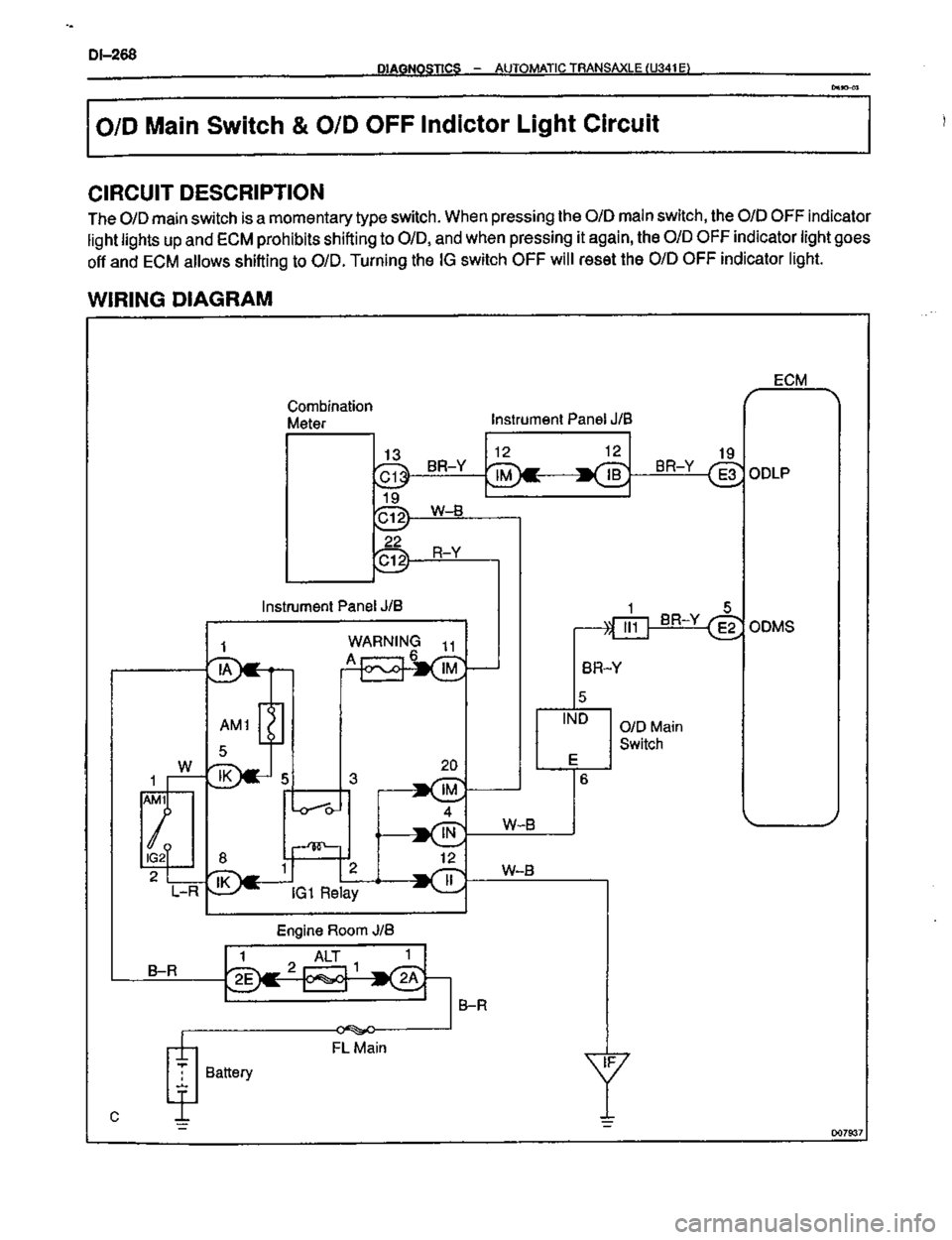 TOYOTA CELICA 1999  Service Repair Manual 