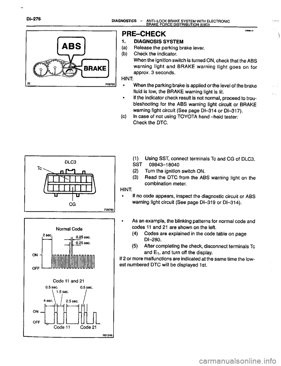 TOYOTA CELICA 1999  Service Repair Manual 