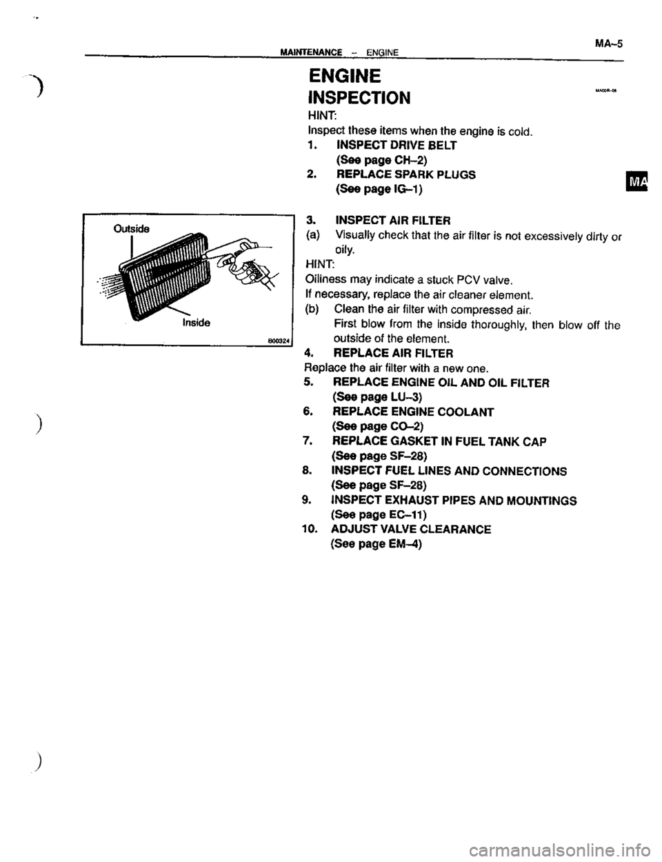 TOYOTA CELICA 1999  Service Repair Manual 