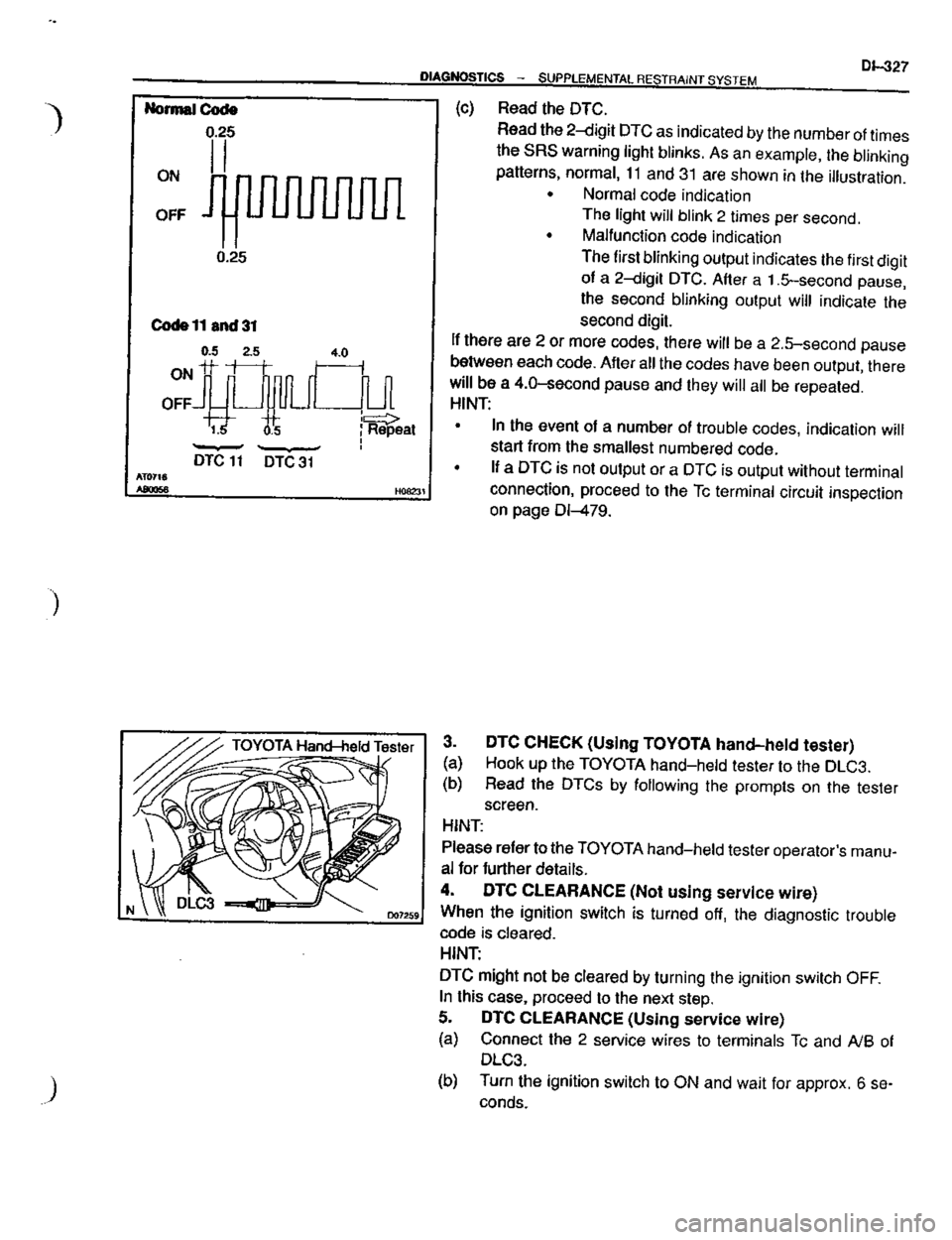 TOYOTA CELICA 1999  Service Repair Manual 