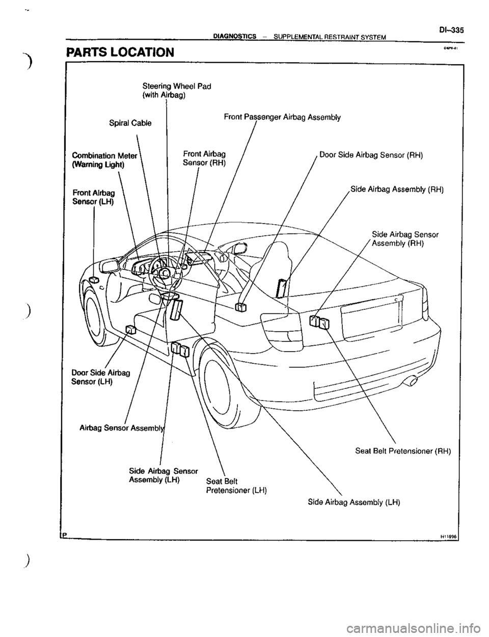 TOYOTA CELICA 1999  Service Repair Manual 