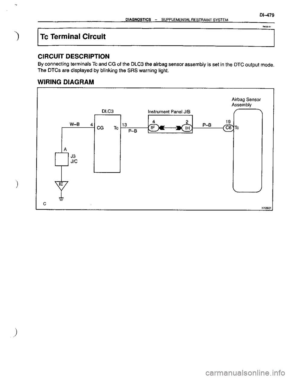 TOYOTA CELICA 1999  Service Repair Manual 