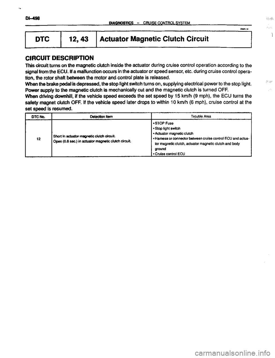 TOYOTA CELICA 1999  Service Repair Manual 
