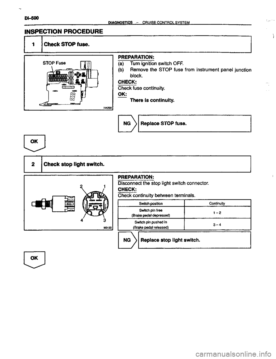 TOYOTA CELICA 1999  Service Repair Manual 