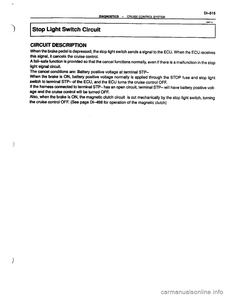 TOYOTA CELICA 1999  Service Repair Manual 