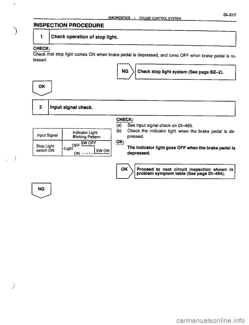 TOYOTA CELICA 1999  Service Repair Manual 