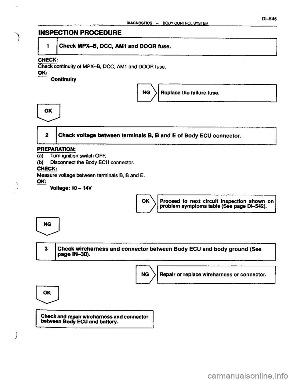 TOYOTA CELICA 1999  Service Repair Manual 