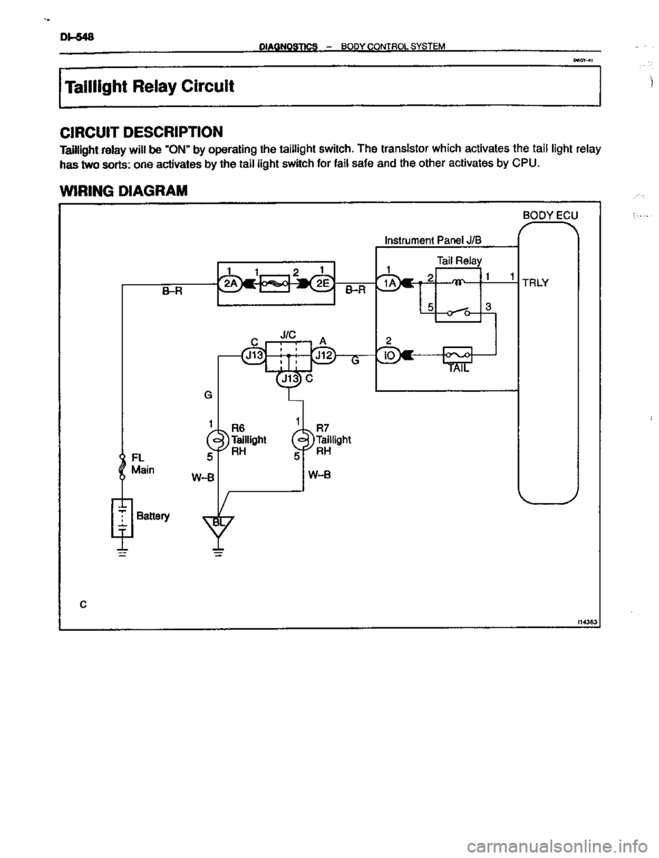TOYOTA CELICA 1999  Service Repair Manual 