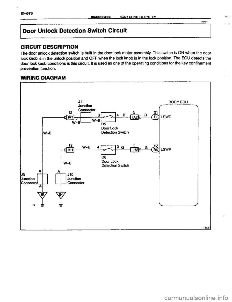 TOYOTA CELICA 1999  Service Repair Manual 