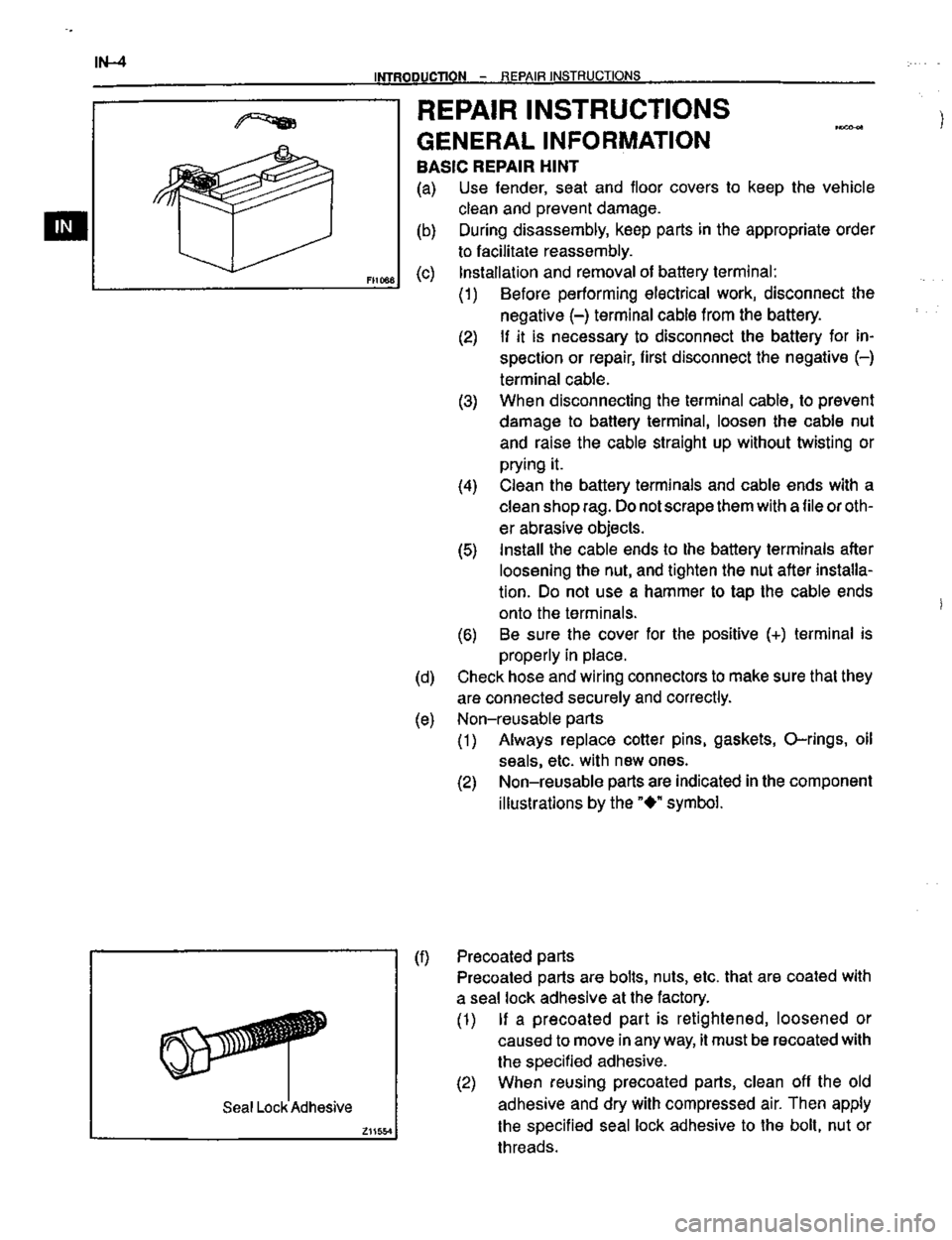 TOYOTA CELICA 1999  Service Repair Manual 