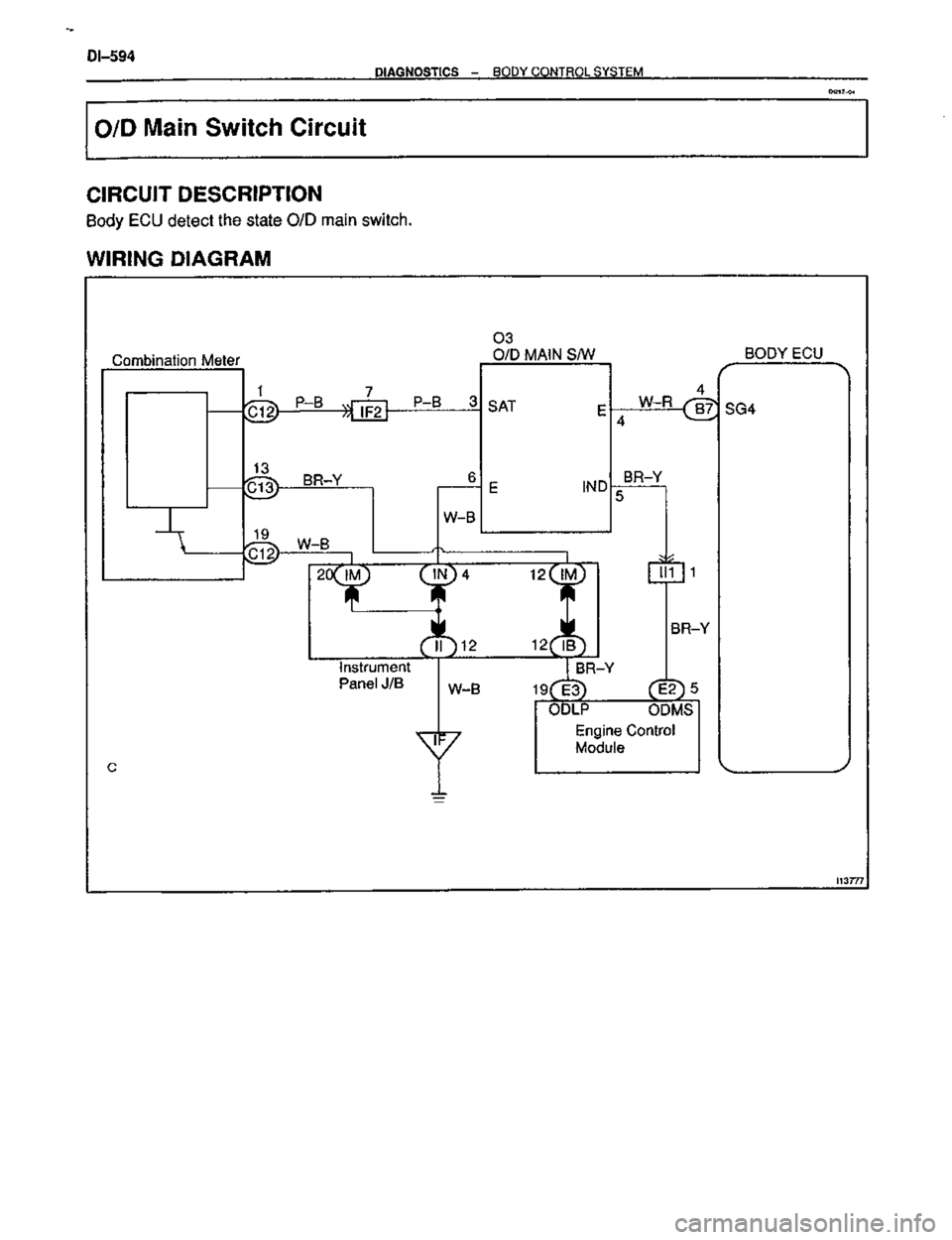 TOYOTA CELICA 1999  Service Repair Manual 