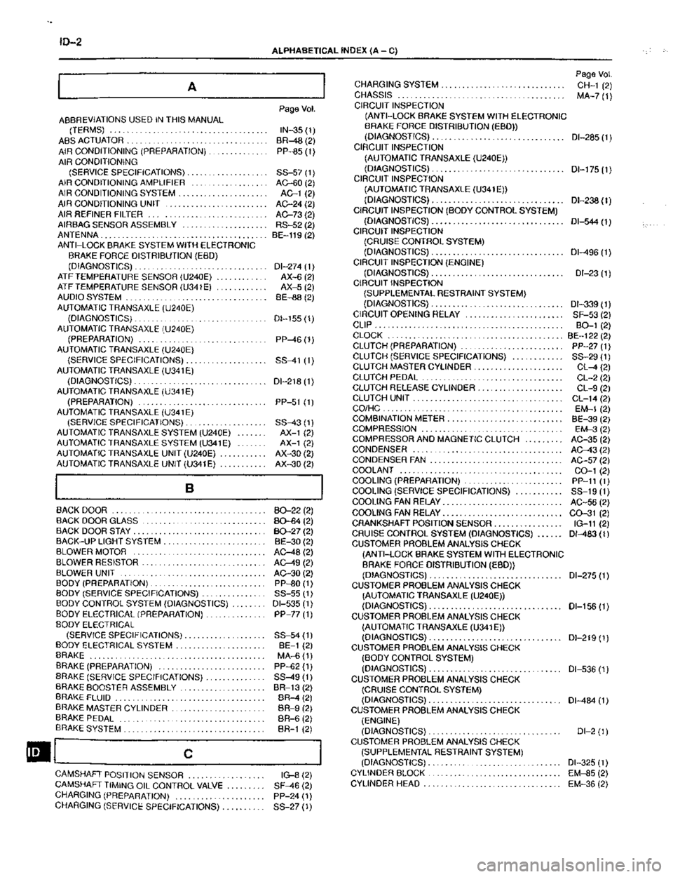 TOYOTA CELICA 1999  Service Repair Manual 