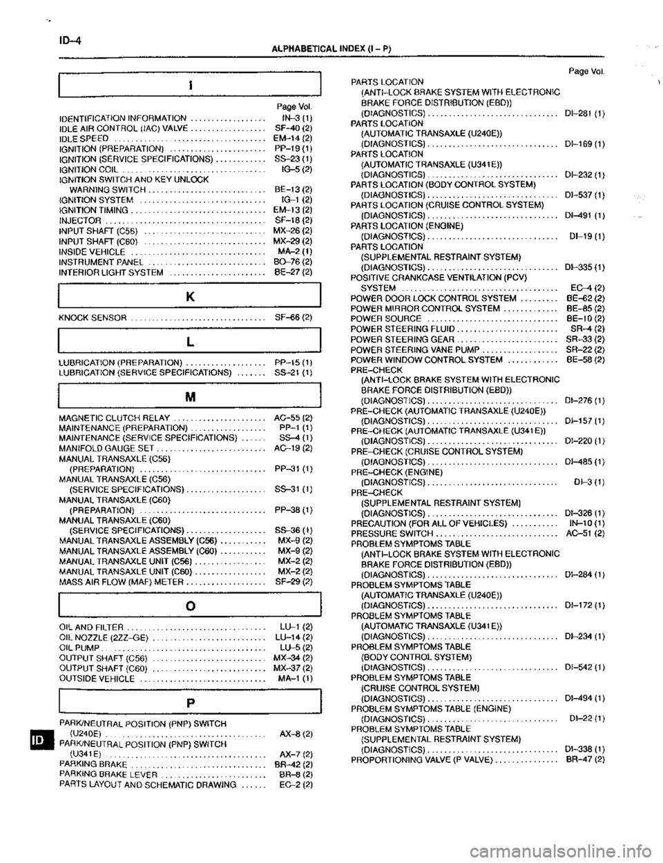 TOYOTA CELICA 1999  Service Repair Manual 