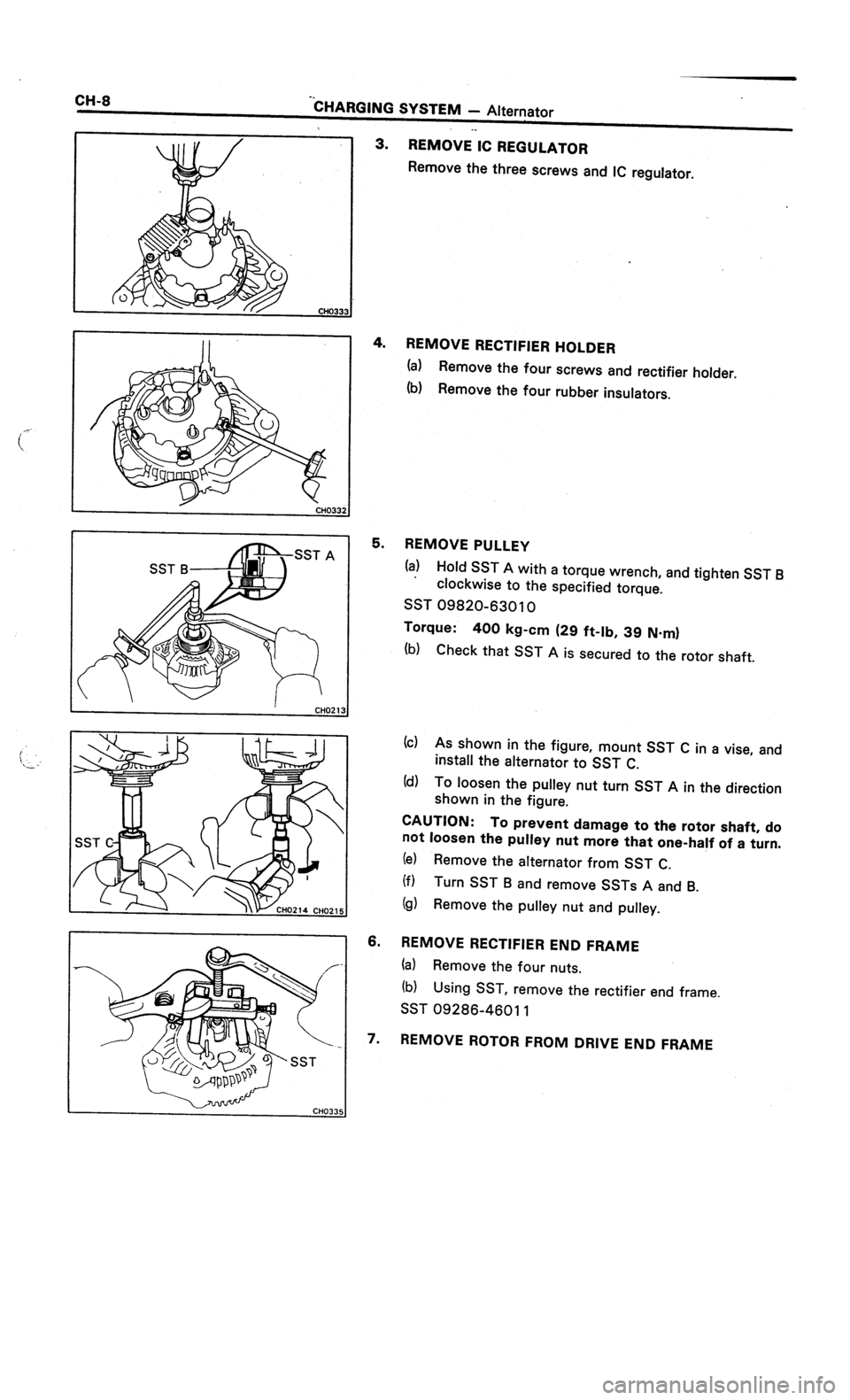 TOYOTA CELICA 1987  Service Repair Manual 