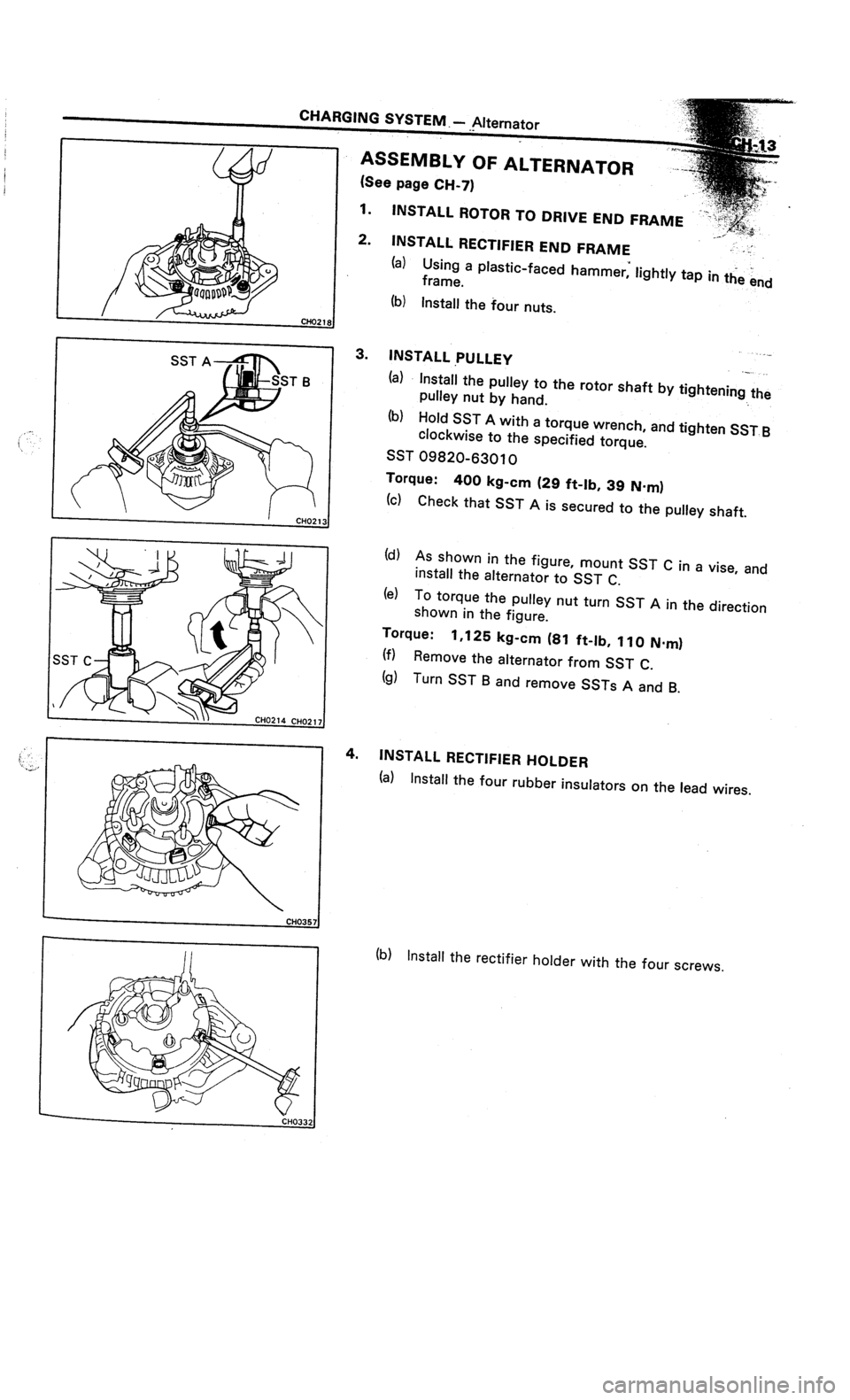 TOYOTA CELICA 1987  Service Repair Manual 