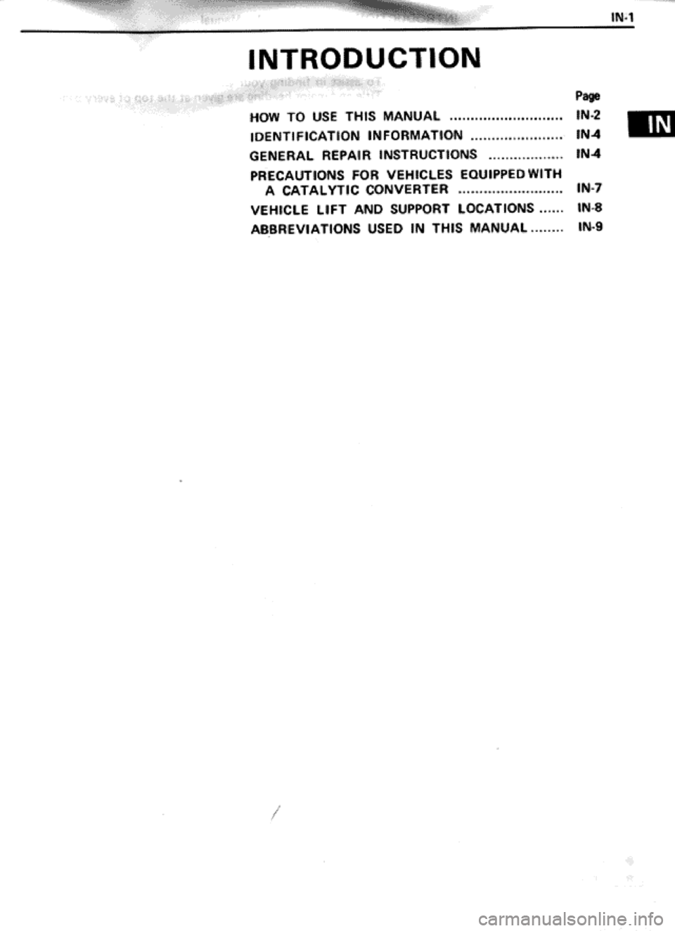 TOYOTA CELICA 1986  Service Repair Manual 