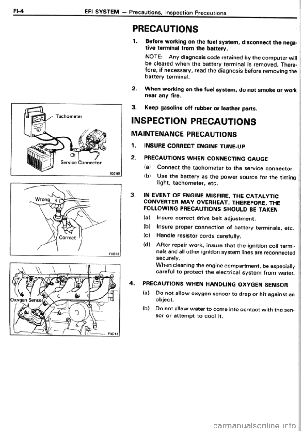 TOYOTA CELICA 1986  Service Repair Manual 